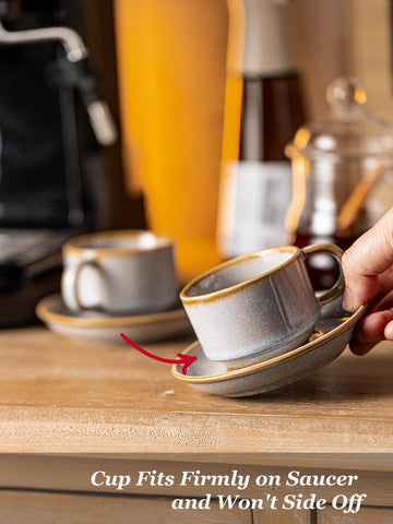 Tazas ergonómicas Gomakren con mango curvo para agarre cómodo