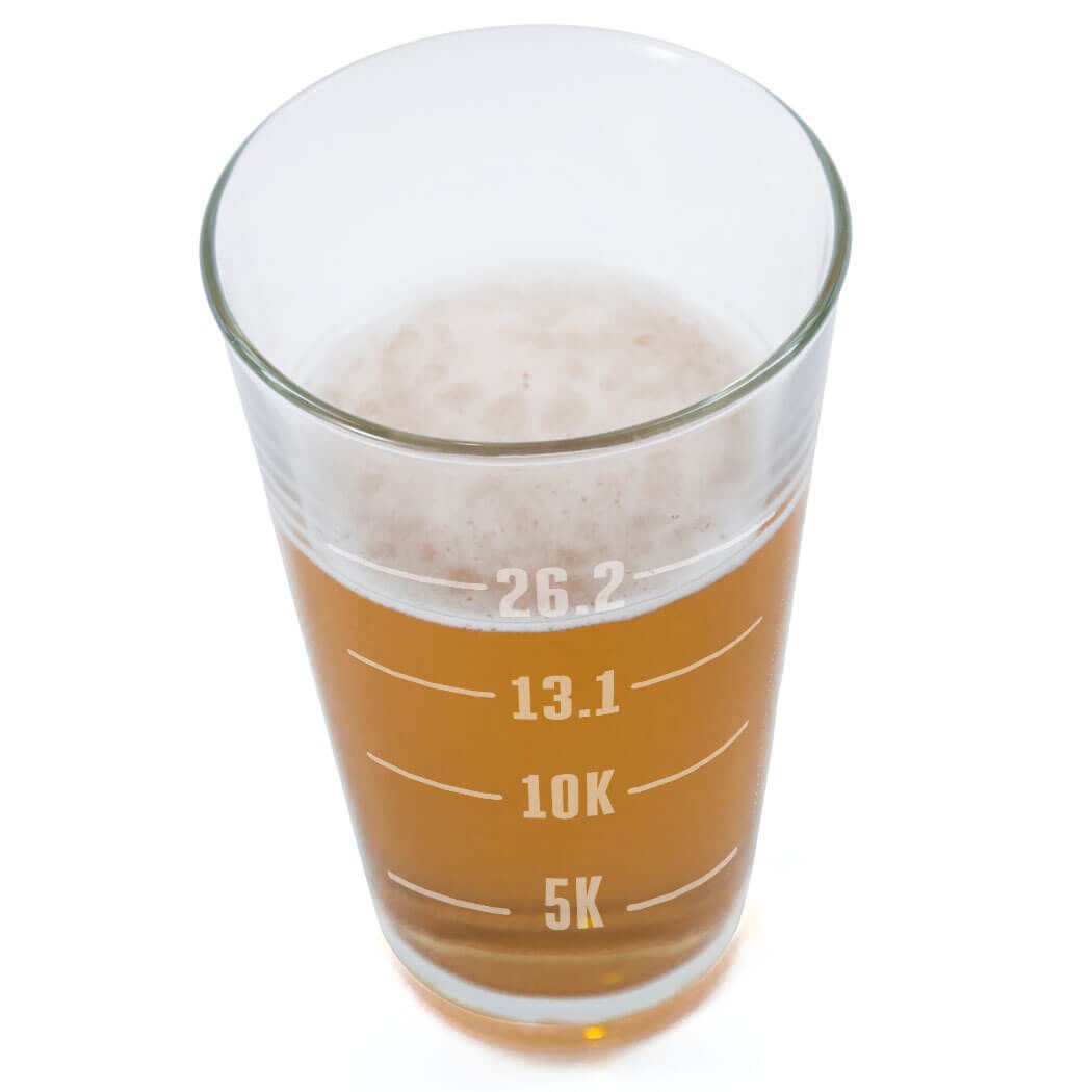 Vaso de cerveza con diseño exclusivo Gone For a Run, perfecto para celebrar cada kilómetro.