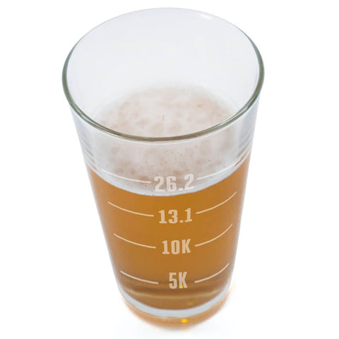 Vaso de cerveza con diseño exclusivo Gone For a Run, perfecto para celebrar cada kilómetro.