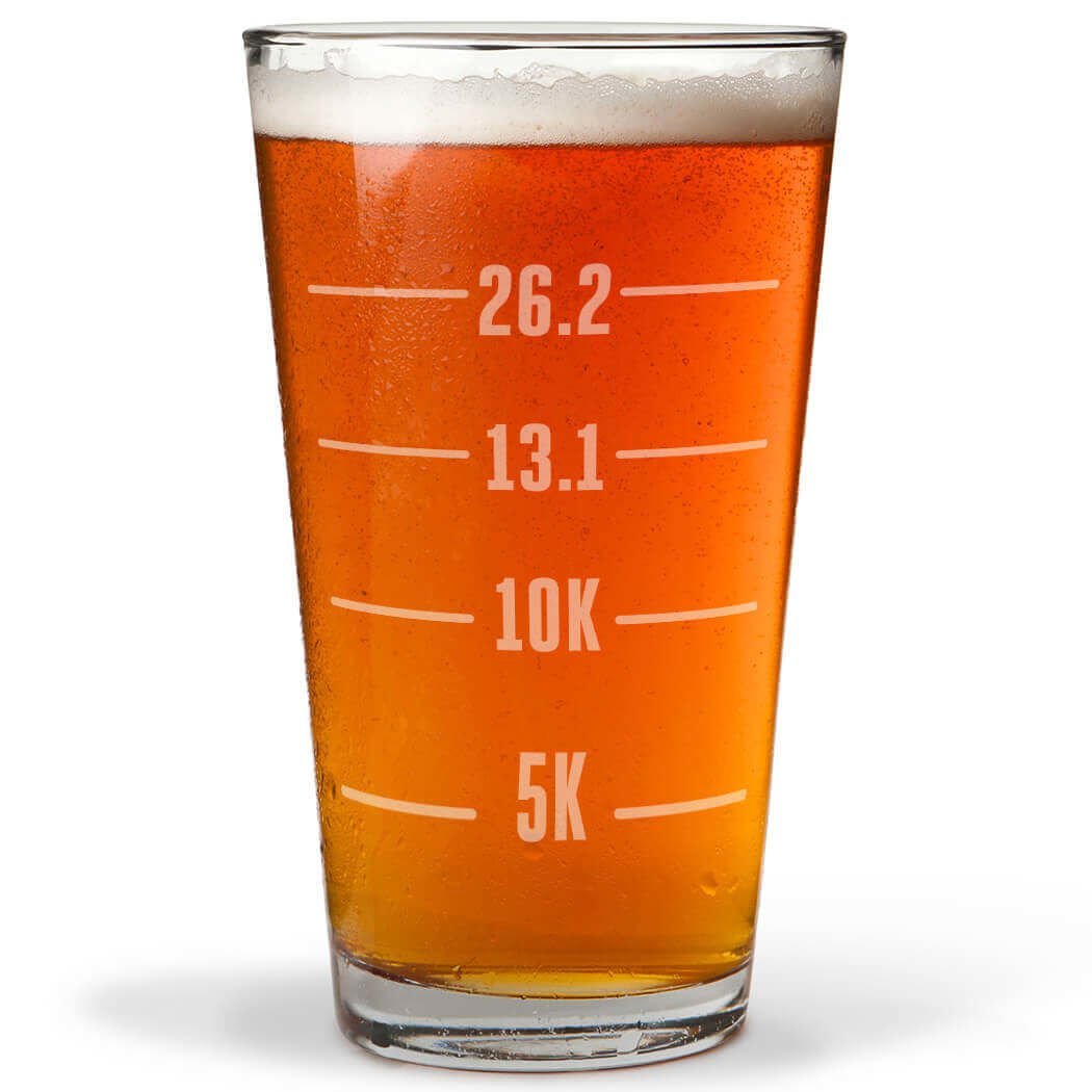 Vaso Grabado Gone For a Run con medidas del corredor para disfrutar tras entrenar.