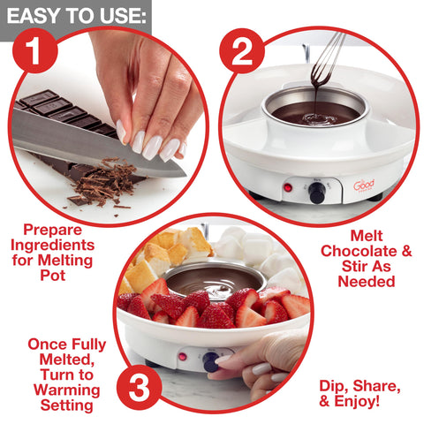 Good Cooking brochetas codificadas en colores para dip perfecto.