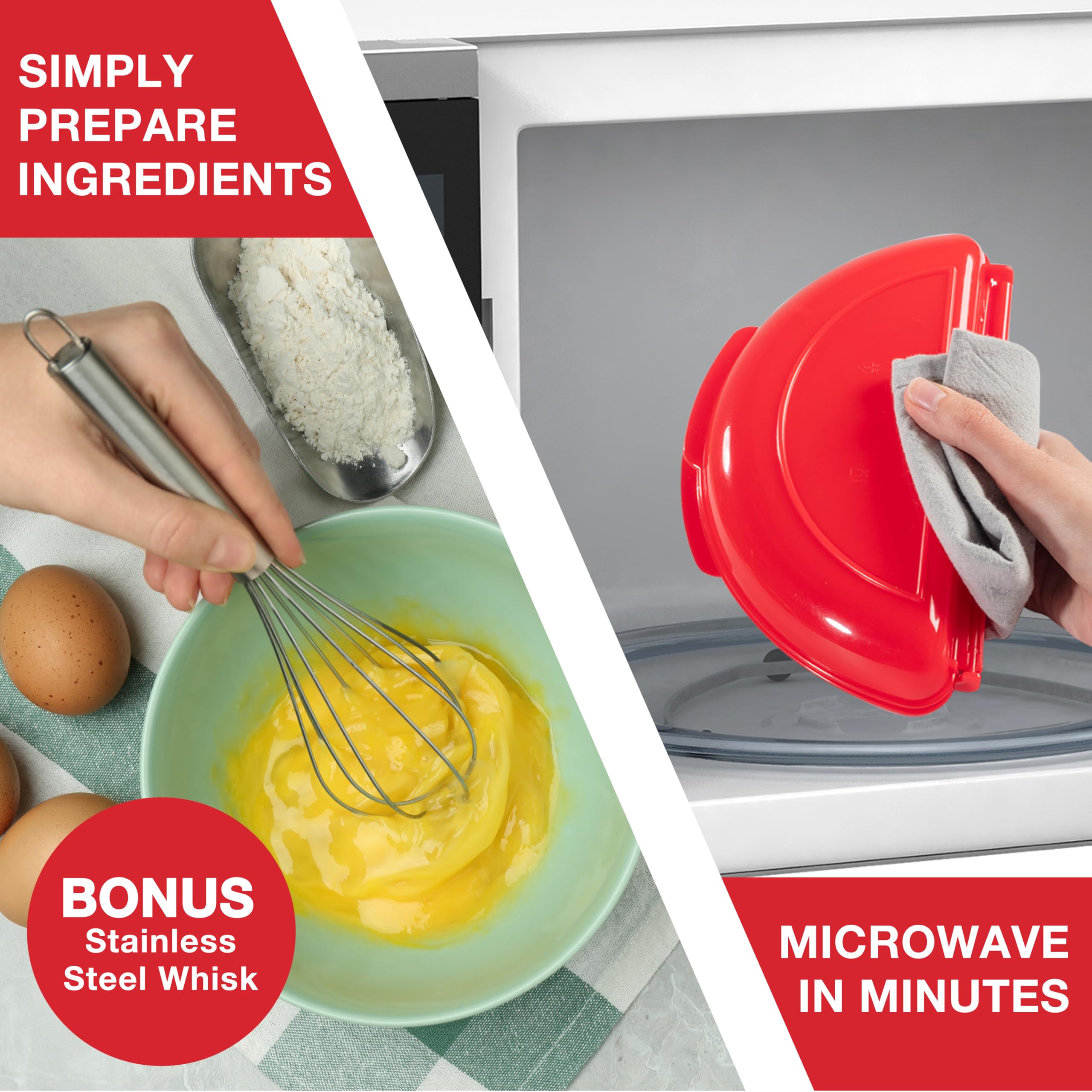 Good Cooking molde para huevos 2 en 1 para porciones fáciles y rápidas.
