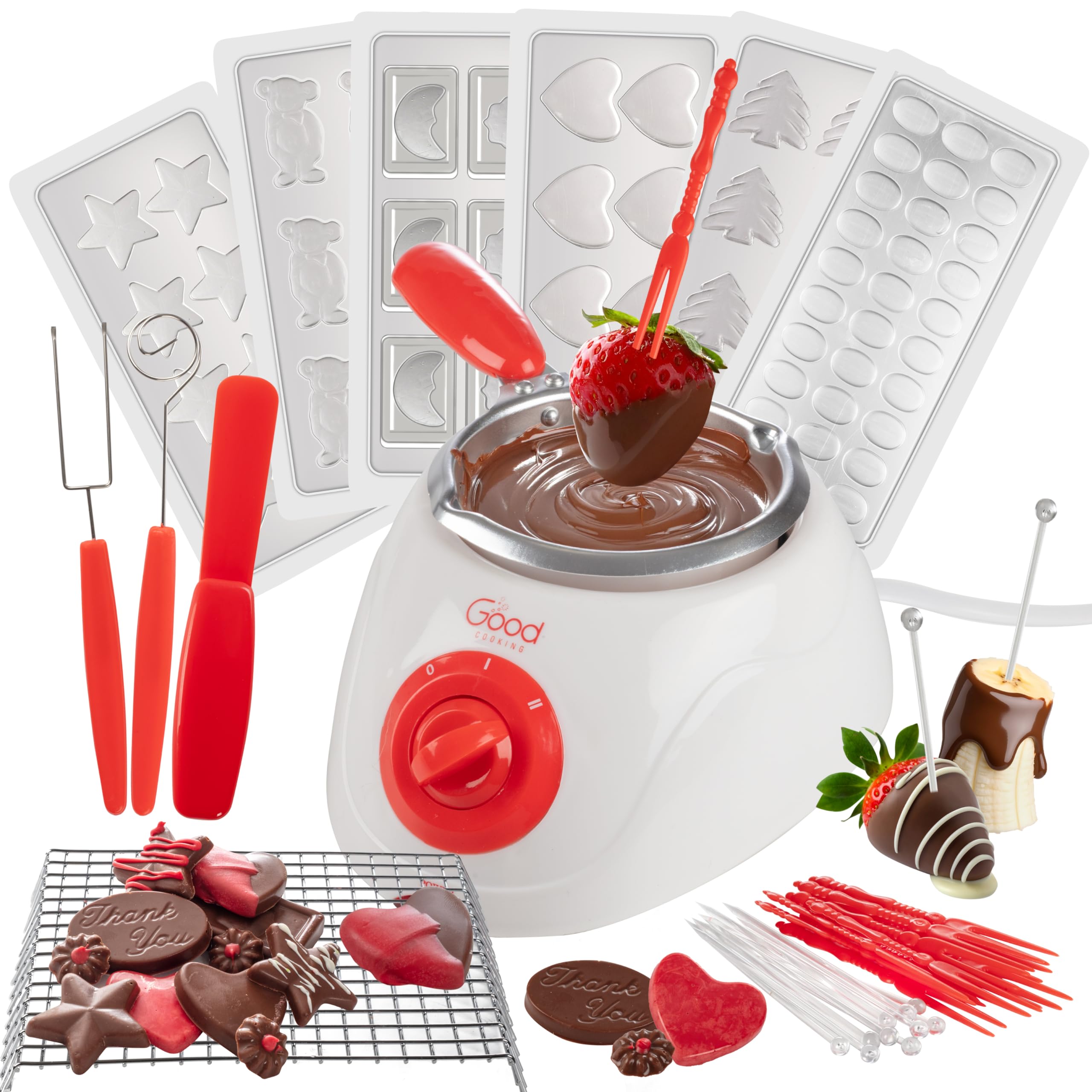 Good Cooking pote derretir chocolate para postres rápidos y consistentes.