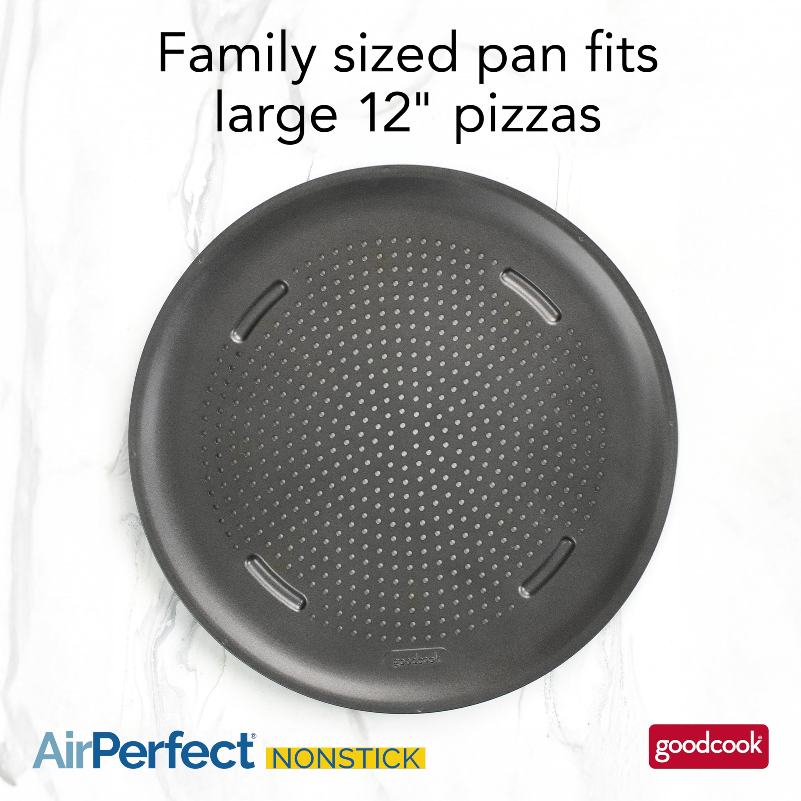 GoodCook AirPerfect acero al carbono mantiene la forma y evita deformaciones