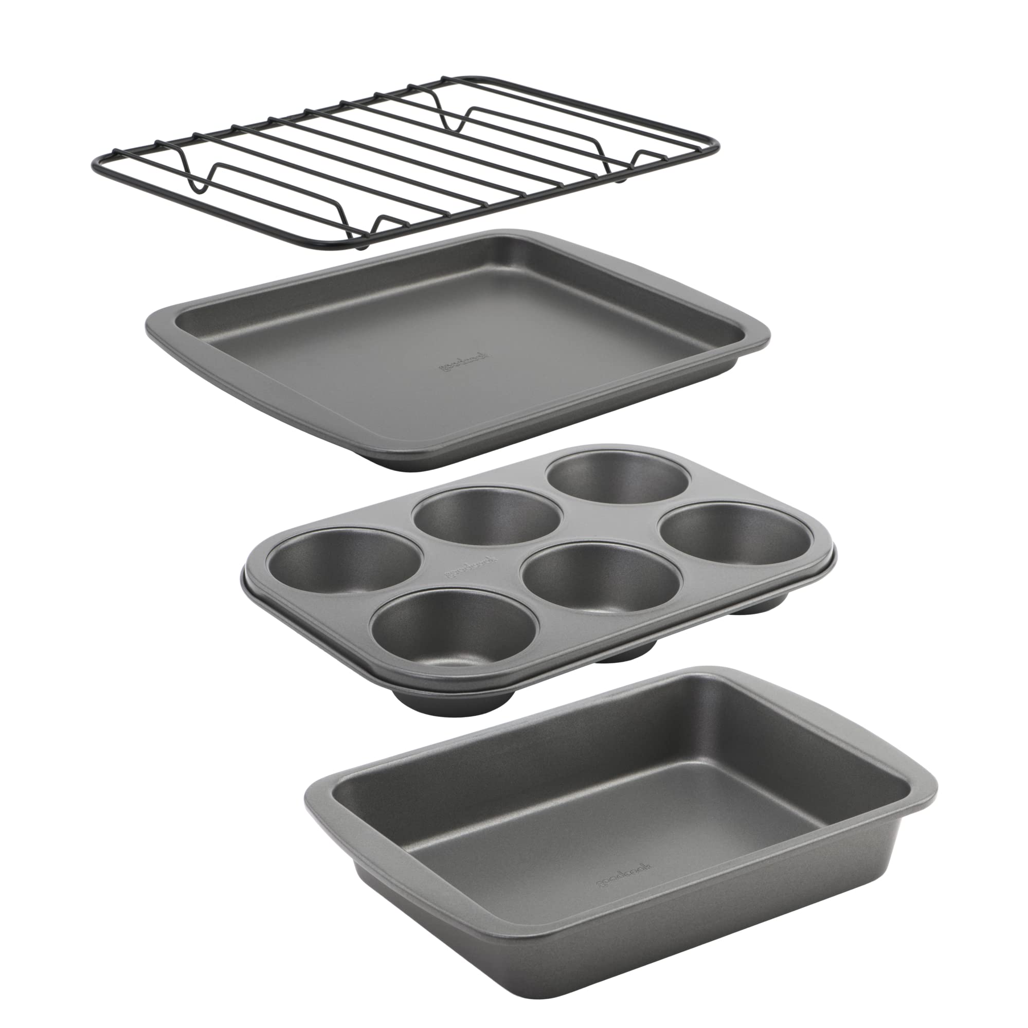 GoodCook bandeja para horno tostador con antiadherente facilita liberar y limpiar