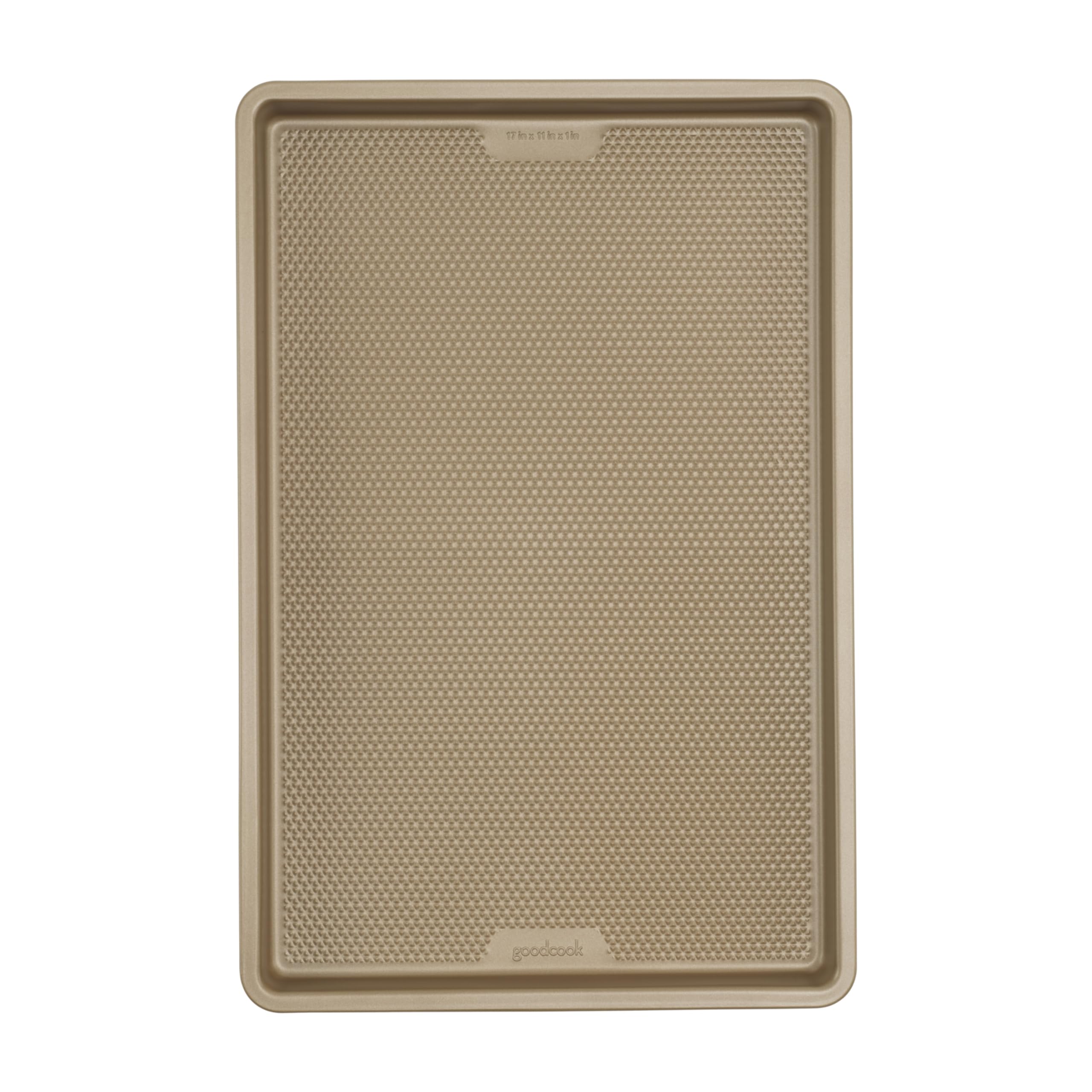 GoodCook BestBake bandeja grande 11x17 con distribución uniforme del calor para lotes grandes.