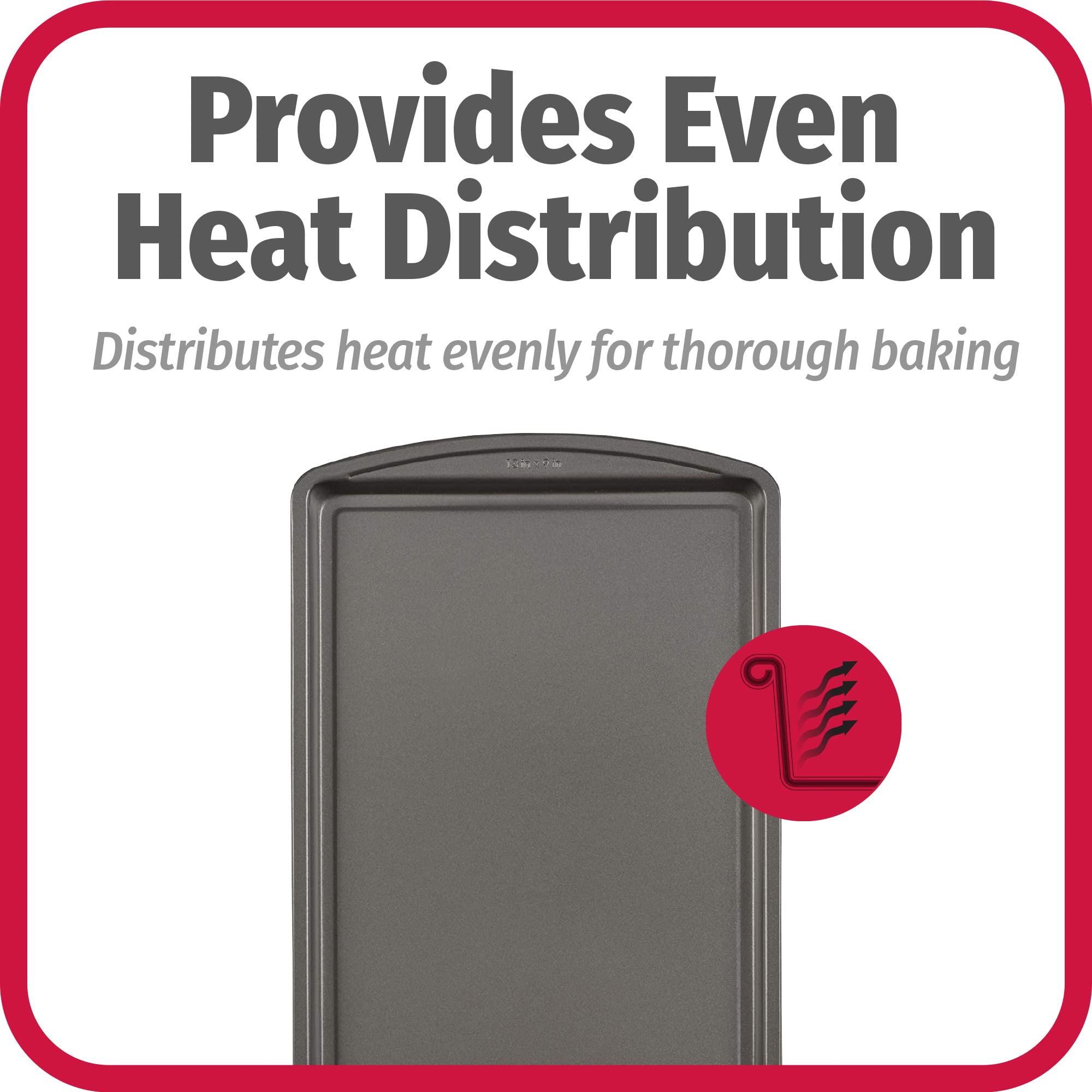 GoodCook distribución de calor igual para horneados consistentes.