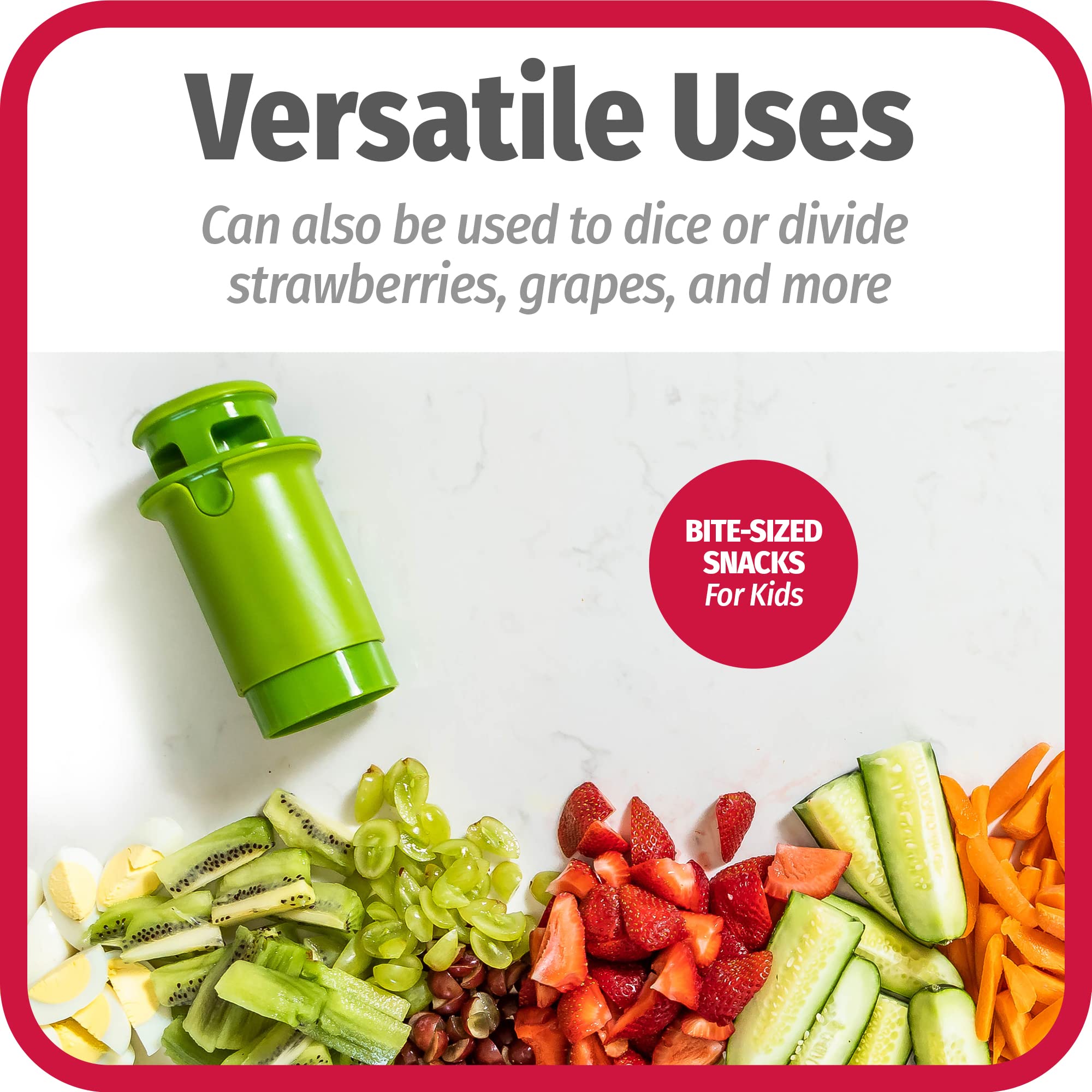 GoodCook Everyday Divisor para ensaladas con tomates cereza y aceitunas en porciones