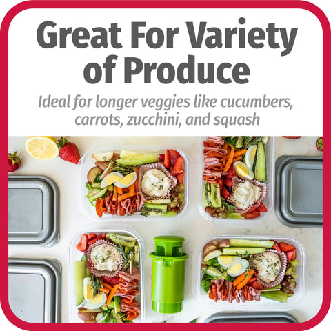 GoodCook Everyday Divisor para tentempiés sanos cortando pepinos y zanahorias