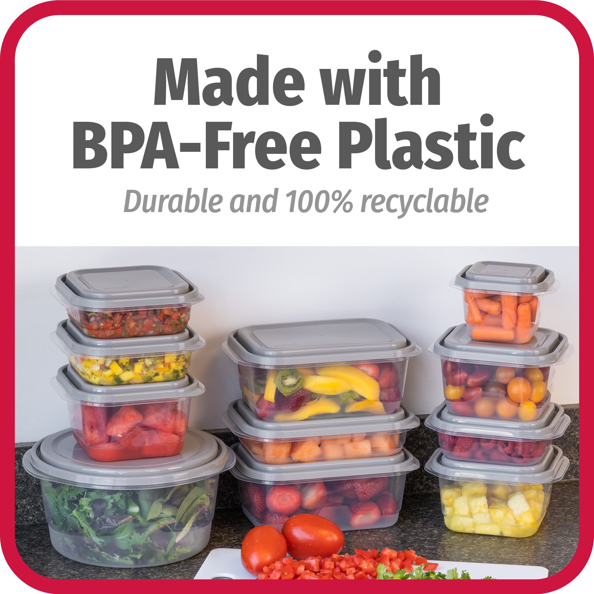 GoodCook EveryWare: opción reutilizable y reciclable para manejo responsable.