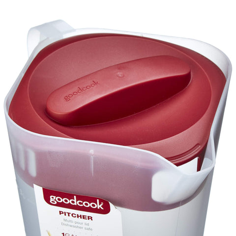 GoodCook jarro con mango largo para verter con comodidad y control.