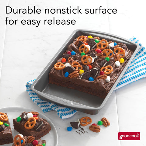 GoodCook pan acero resistente ofrece mayor durabilidad para horneados.