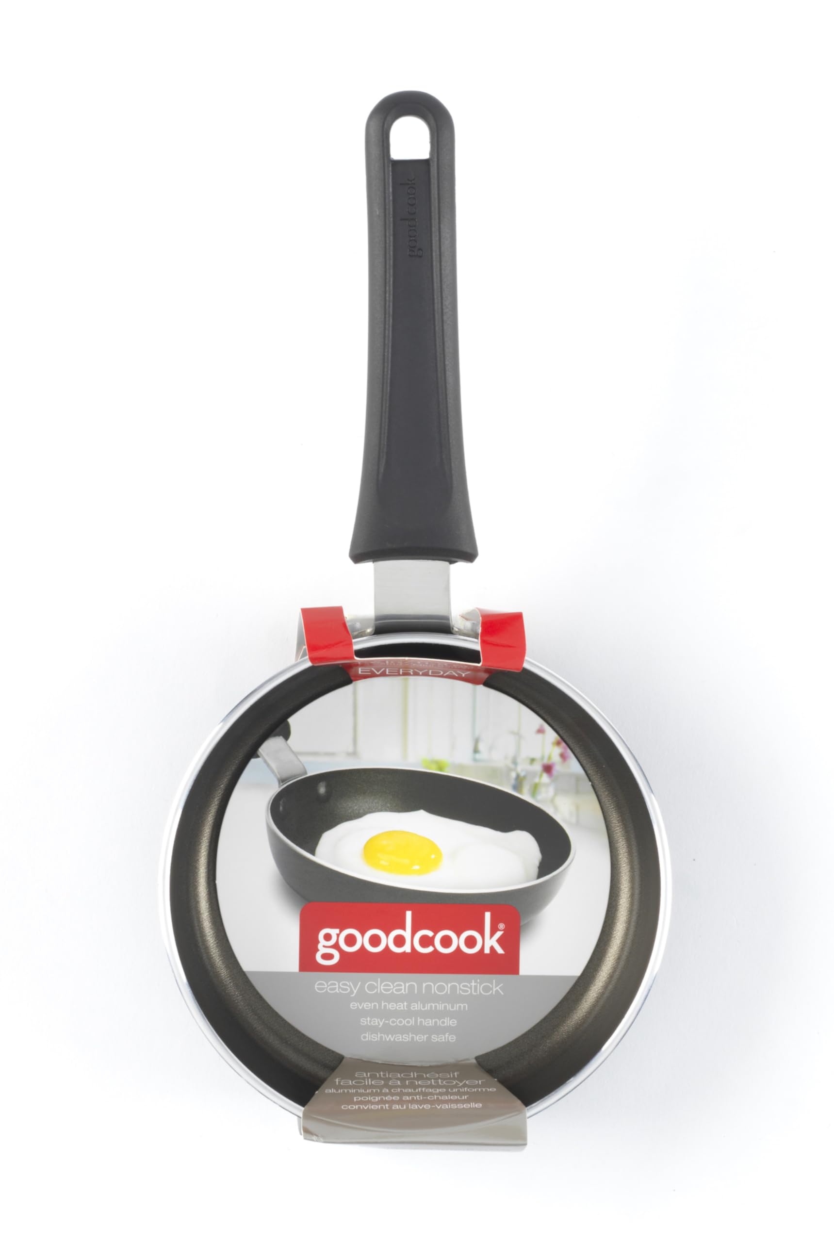 Sartén GoodCook mini con diseño compacto, ahorro de espacio en la cocina.