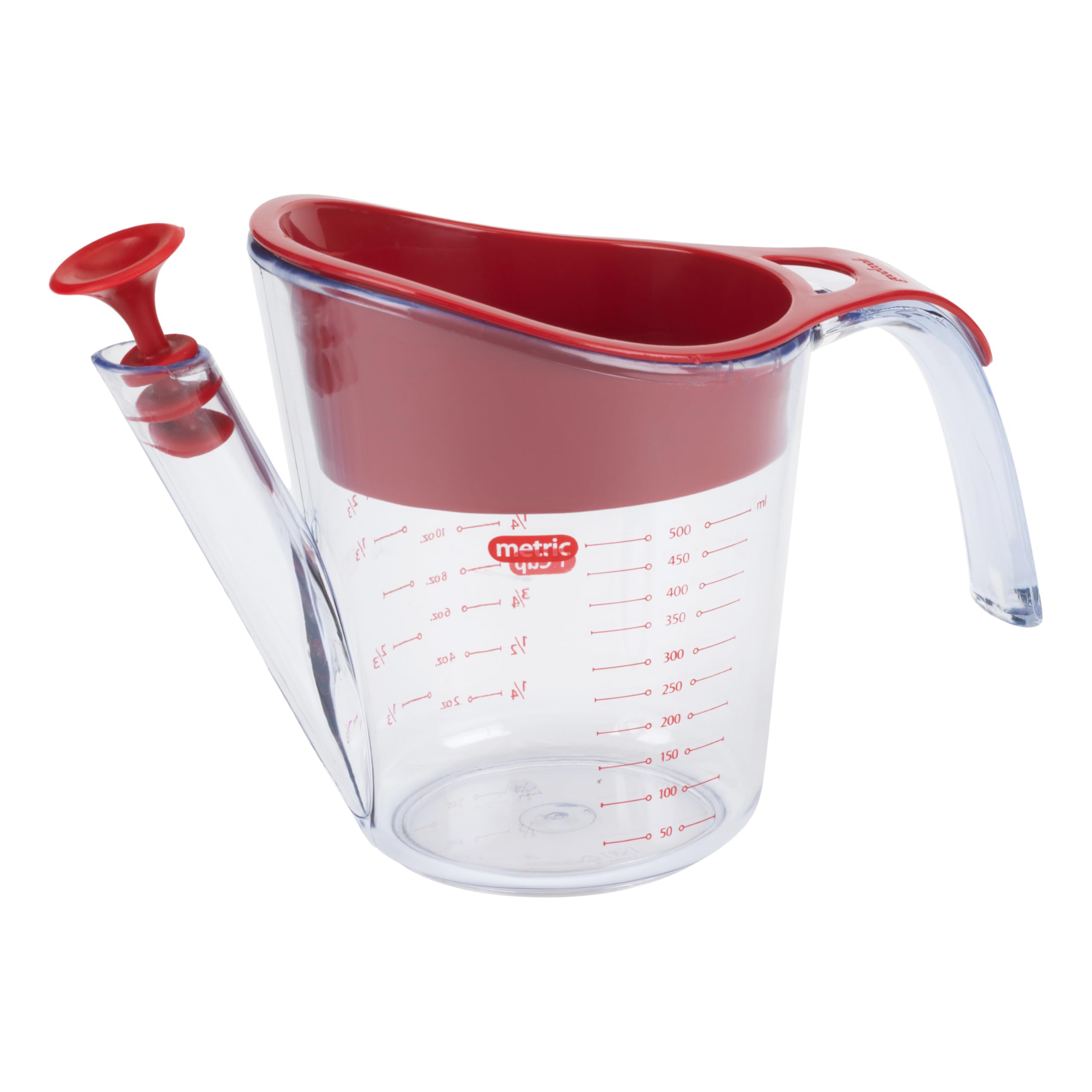 GoodCook separador de grasa con pico de vertido para verter caldos sin grasa extra