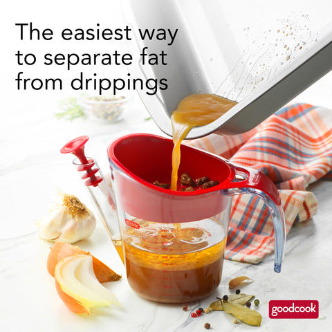 GoodCook separador con filtro removible para recoger partículas al preparar salsas