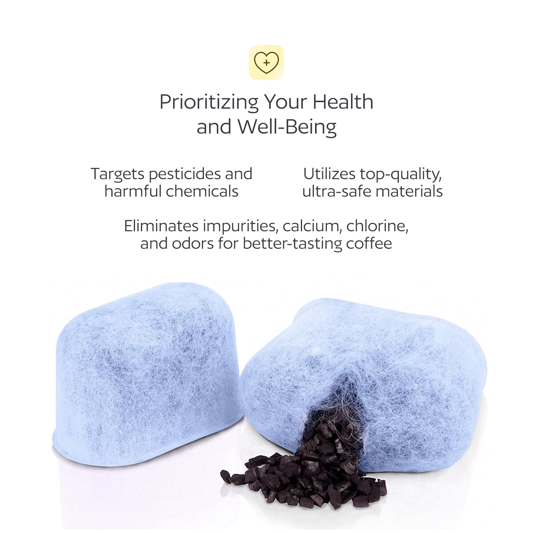 GoodCups filtro de carbón activado de alta calidad para Keurig y café más limpio.