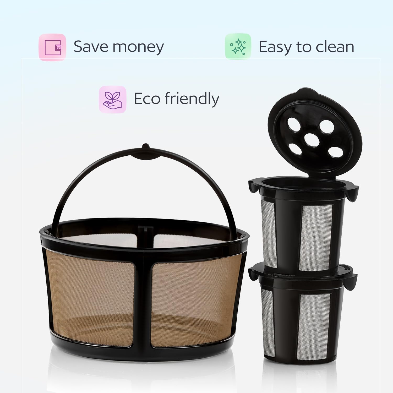 GoodCups limpieza fácil de K Cups y filtro, uso diario