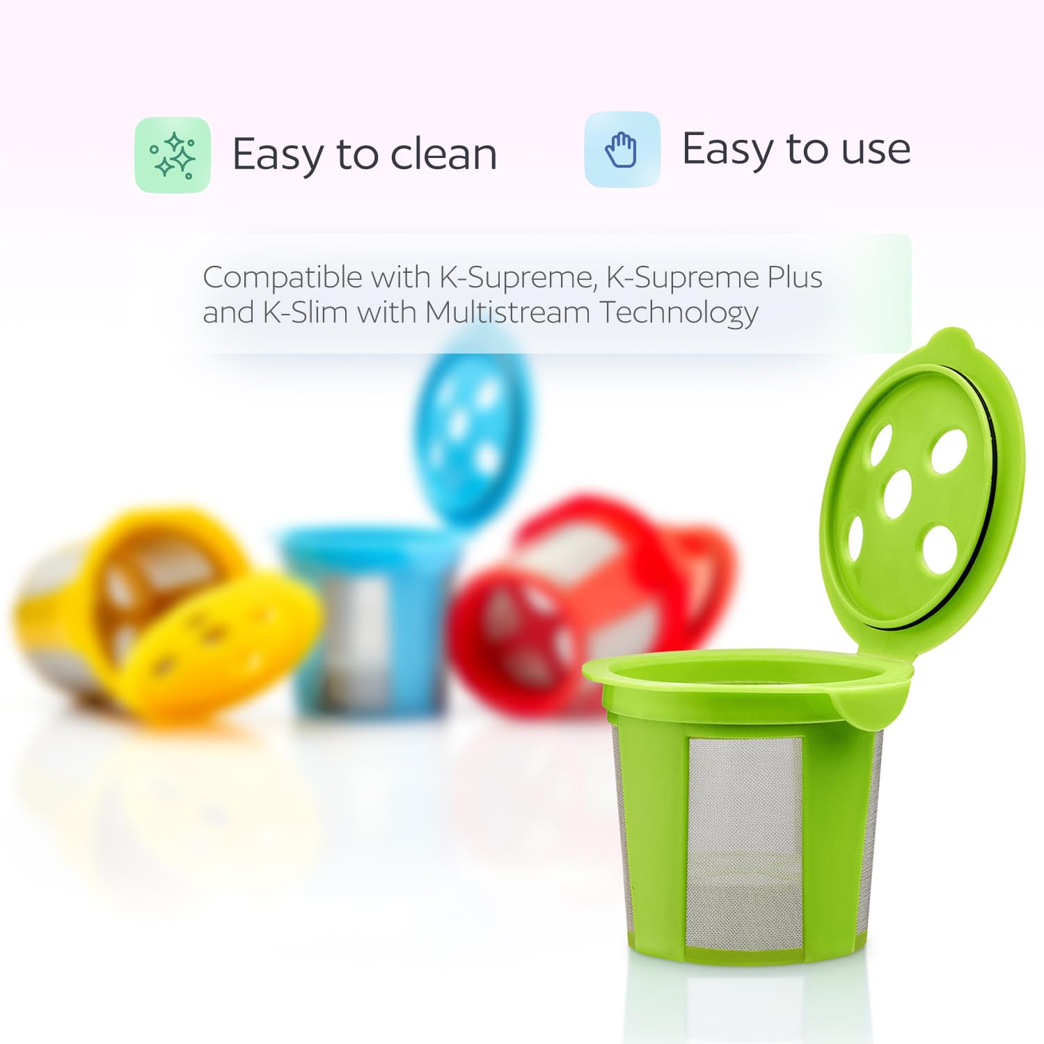 Tecnología micro-mesh en acero inoxidable para extracción óptima de aromas