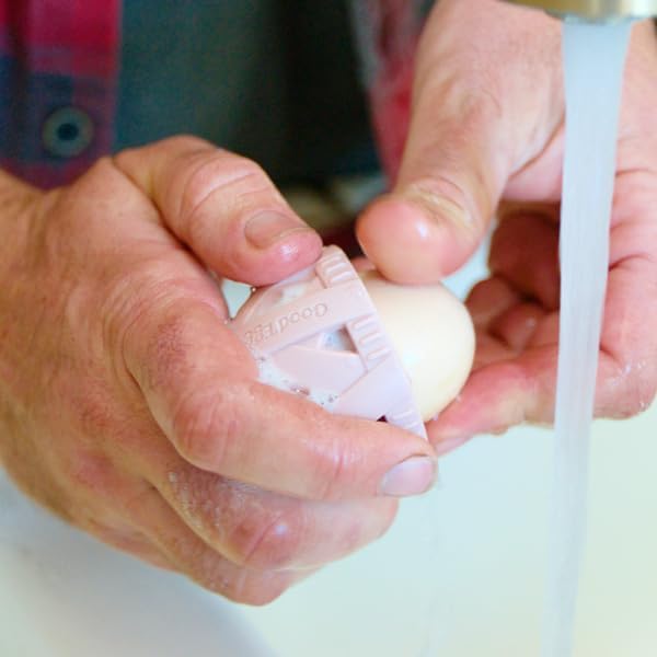 GoodEgg cepillo para huevos, diseño duradero y práctico.