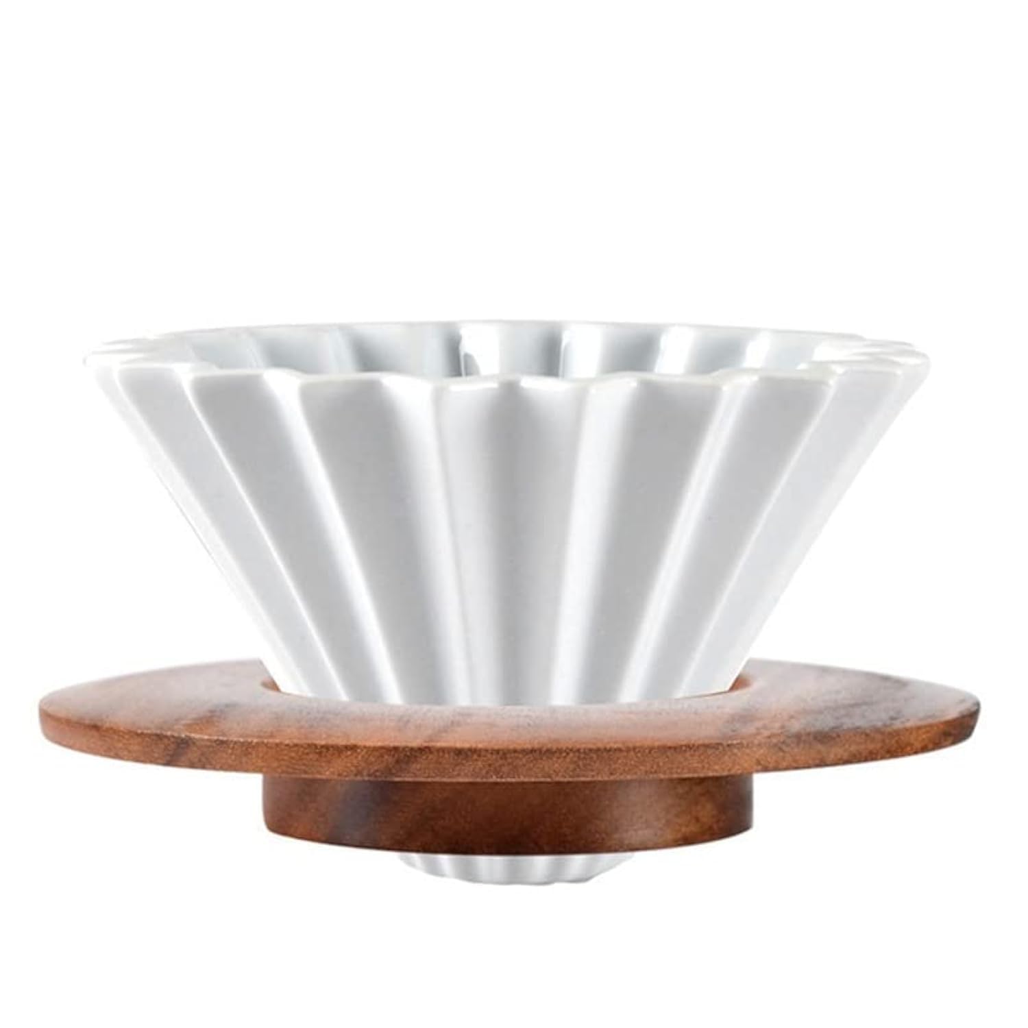 Goodening filtro cafe ceramico por goteo flor diseño para una taza elegante.