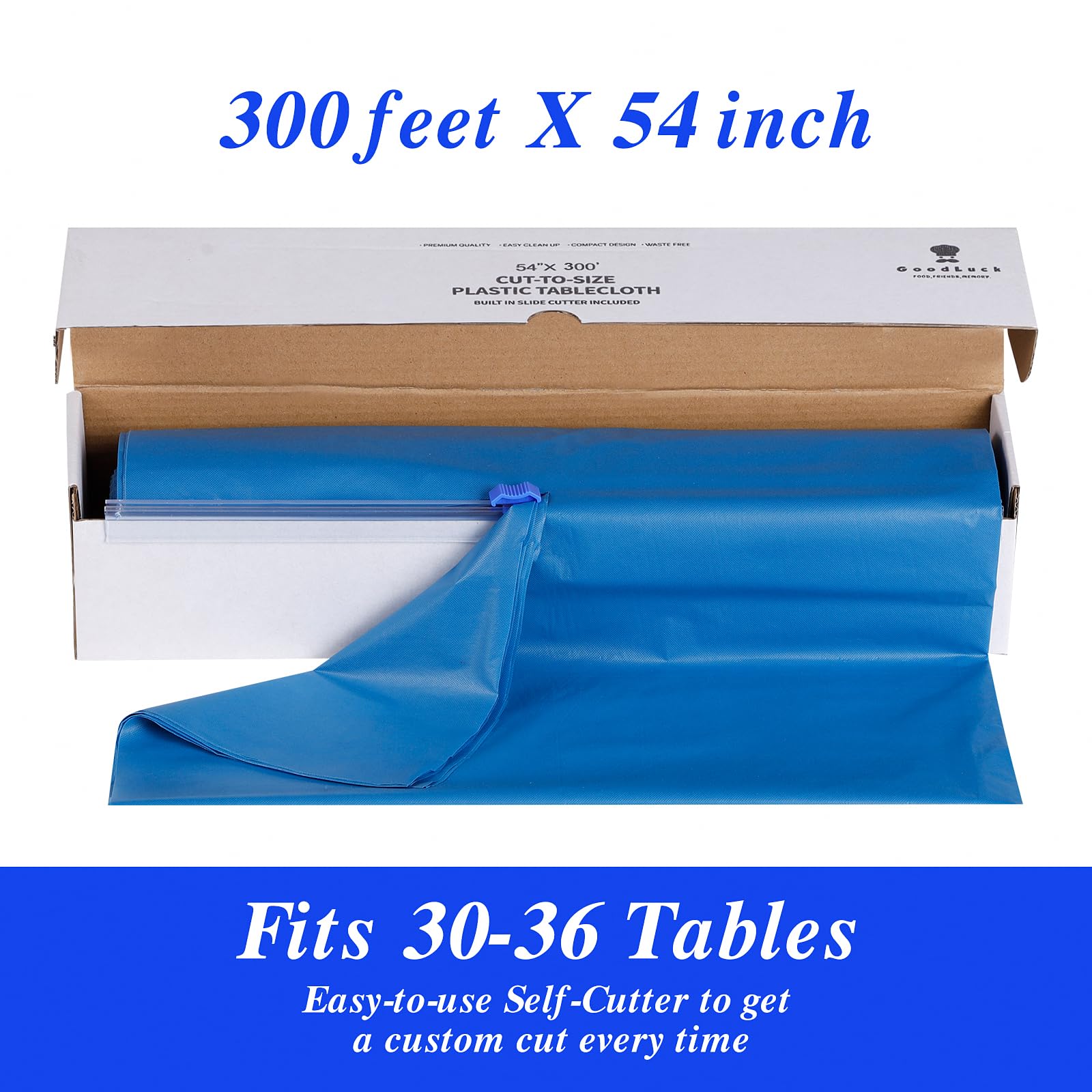 Goodluck cubiertas plásticas resistentes para eventos azul, protección efectiva.