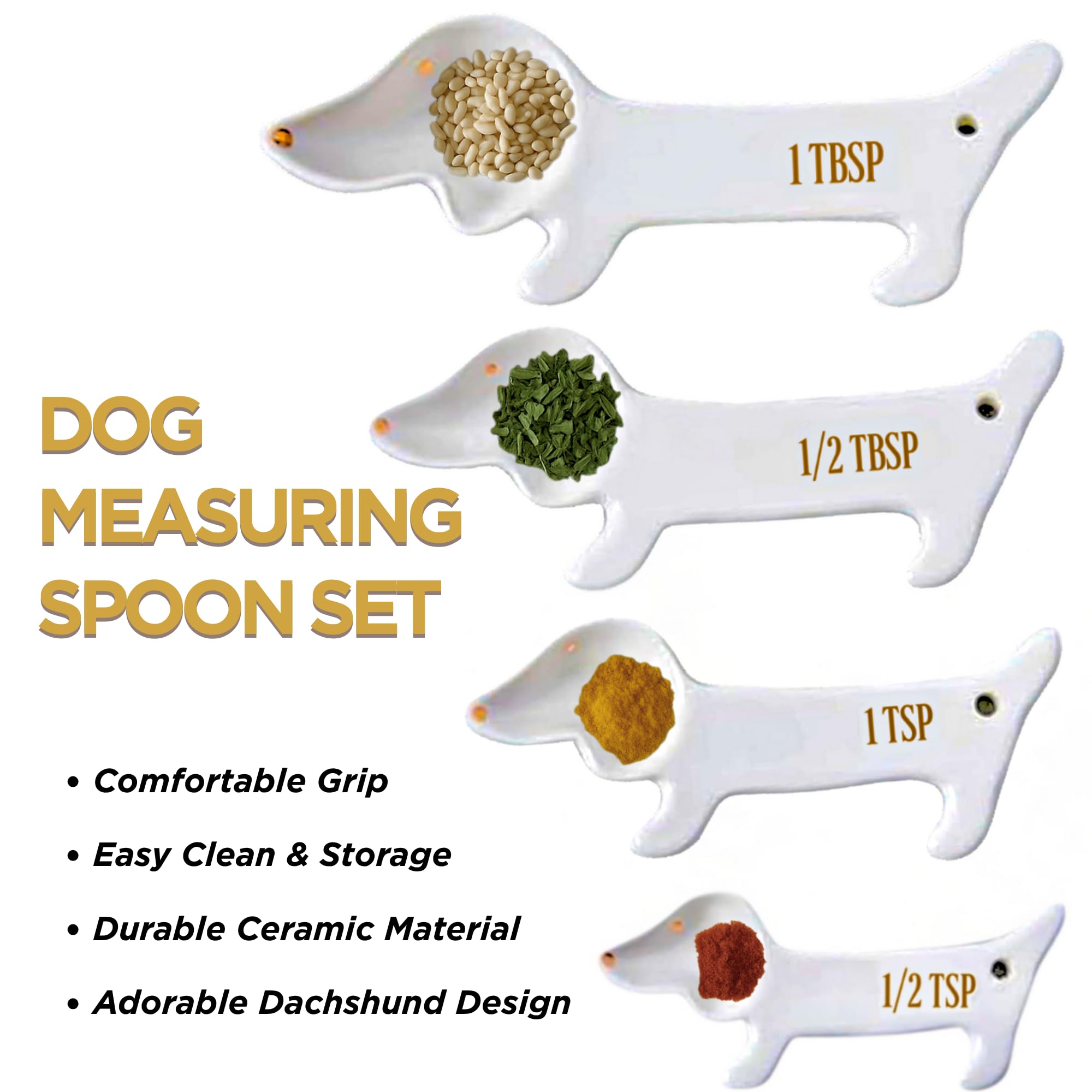 Goodscious cucharas medidoras de media cucharada, diseño compacto y práctico.