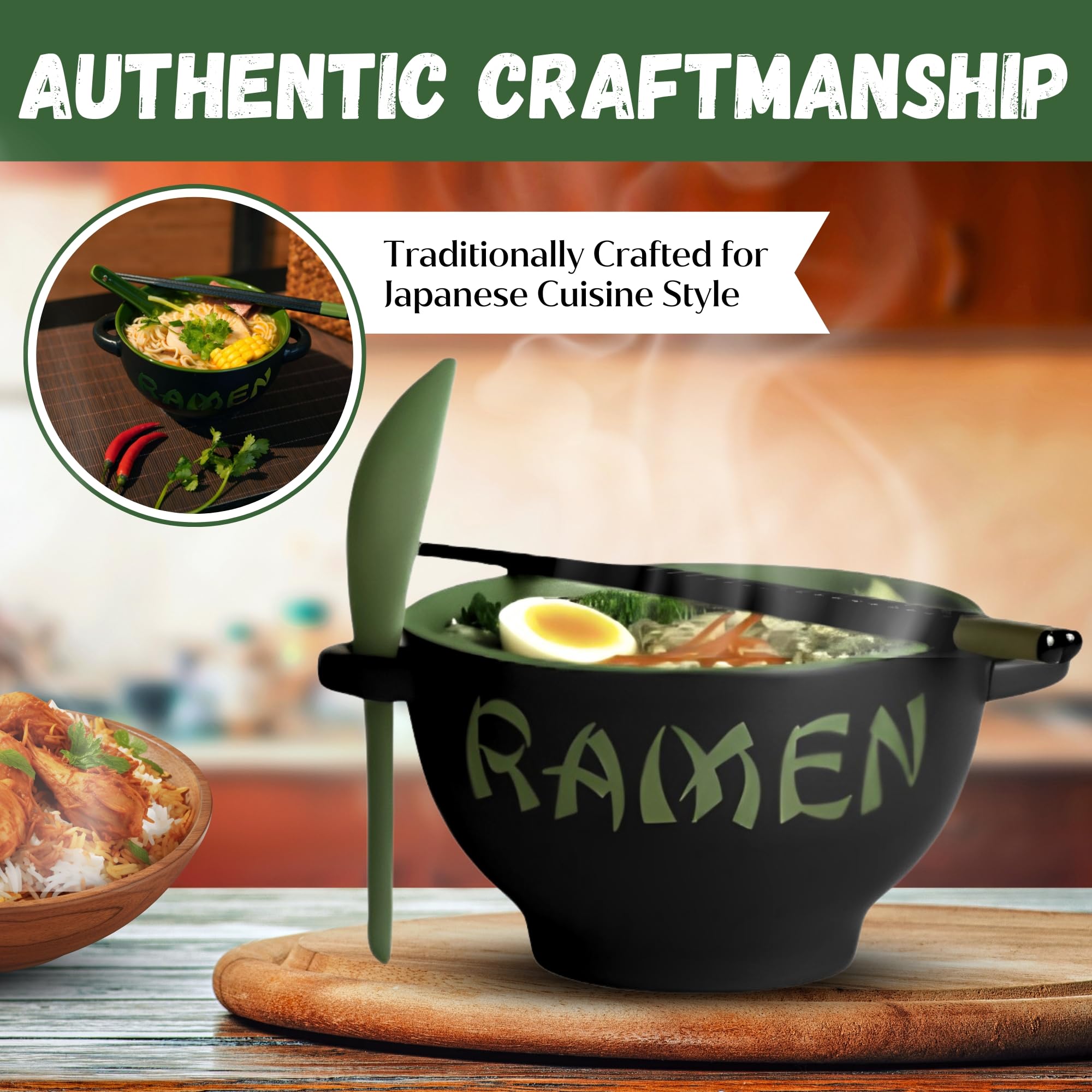 Goodscious cuenco ramen cerámico regalo, perfecto para inauguraciones y bodas con estilo.