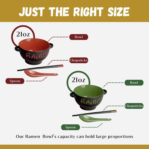 Goodscious juego de tazones ramen, ideal para fideos y sopa