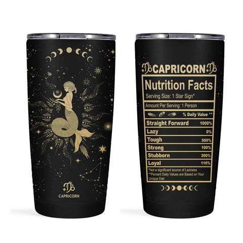 GOOMI Vaso Térmico Capricornio con Constelación, ideal para mantener bebidas calientes o frías.