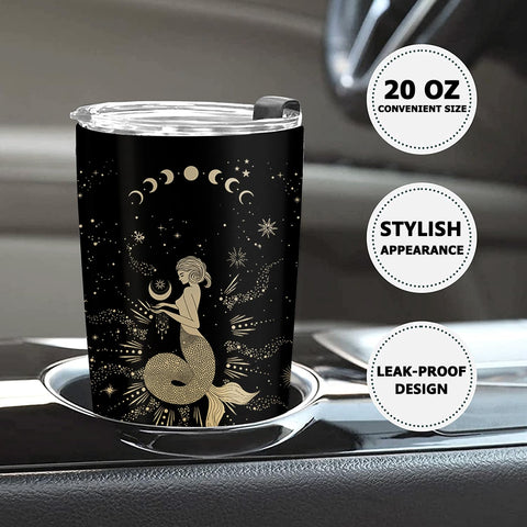 GOOMI Vaso con diseño anticondensación para uso en casa o viaje.