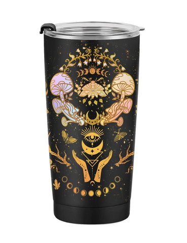 GOOMI Tumbler hongo frente, ideal regalo para amantes de lo místico.