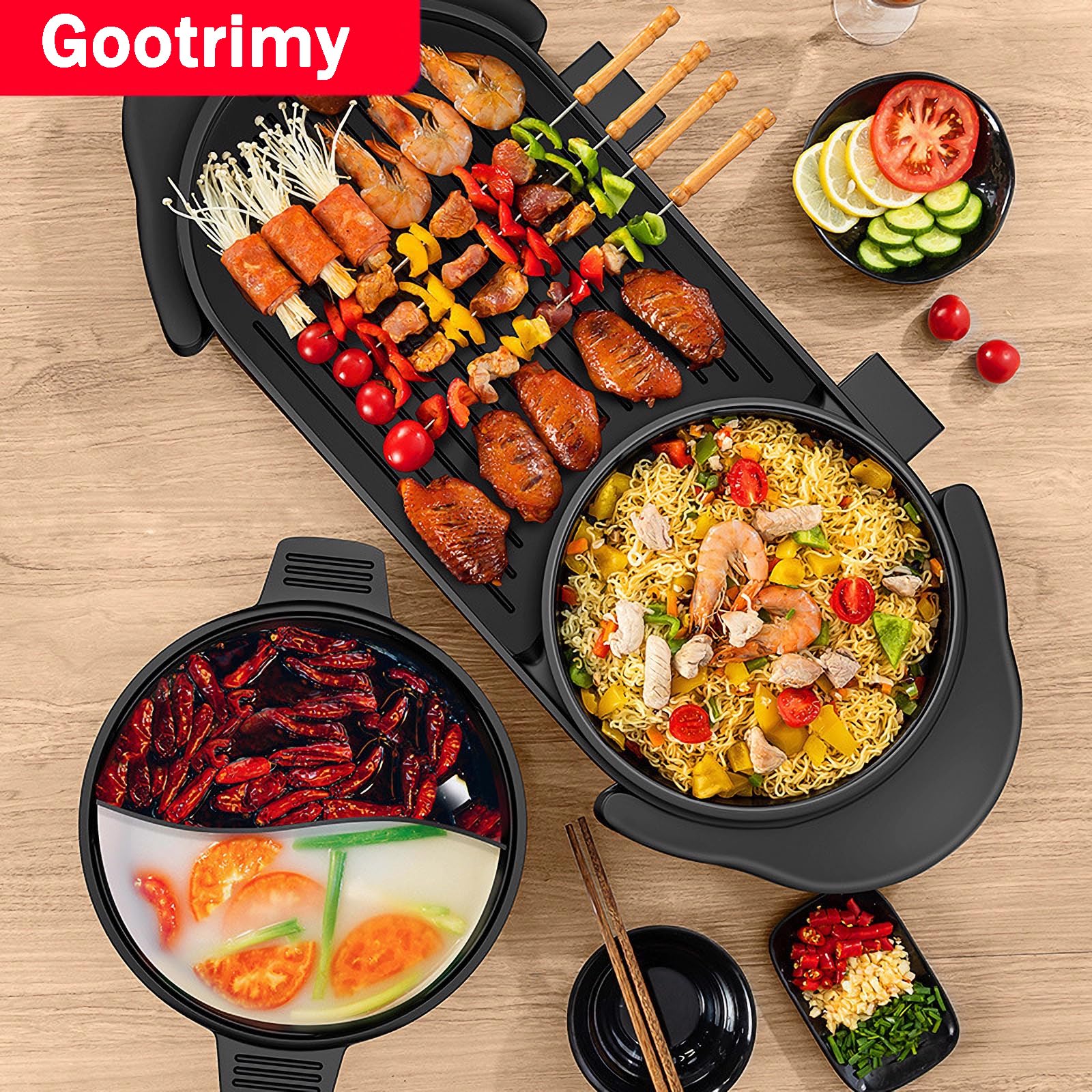 GOOTRIMY diseño amplio para 2 a 12 comensales.