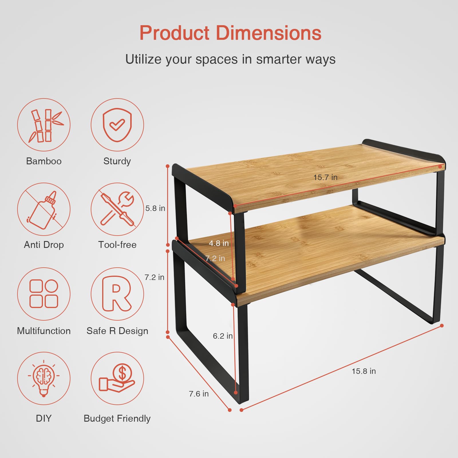 Goozii soporte elevador para monitor, ideal escritorio hogareño