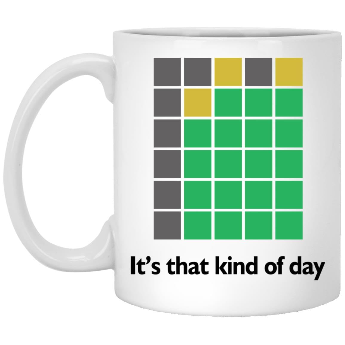 Taza Wordle divertida de GordonDesign, ideal como regalo Zoom para colegas.