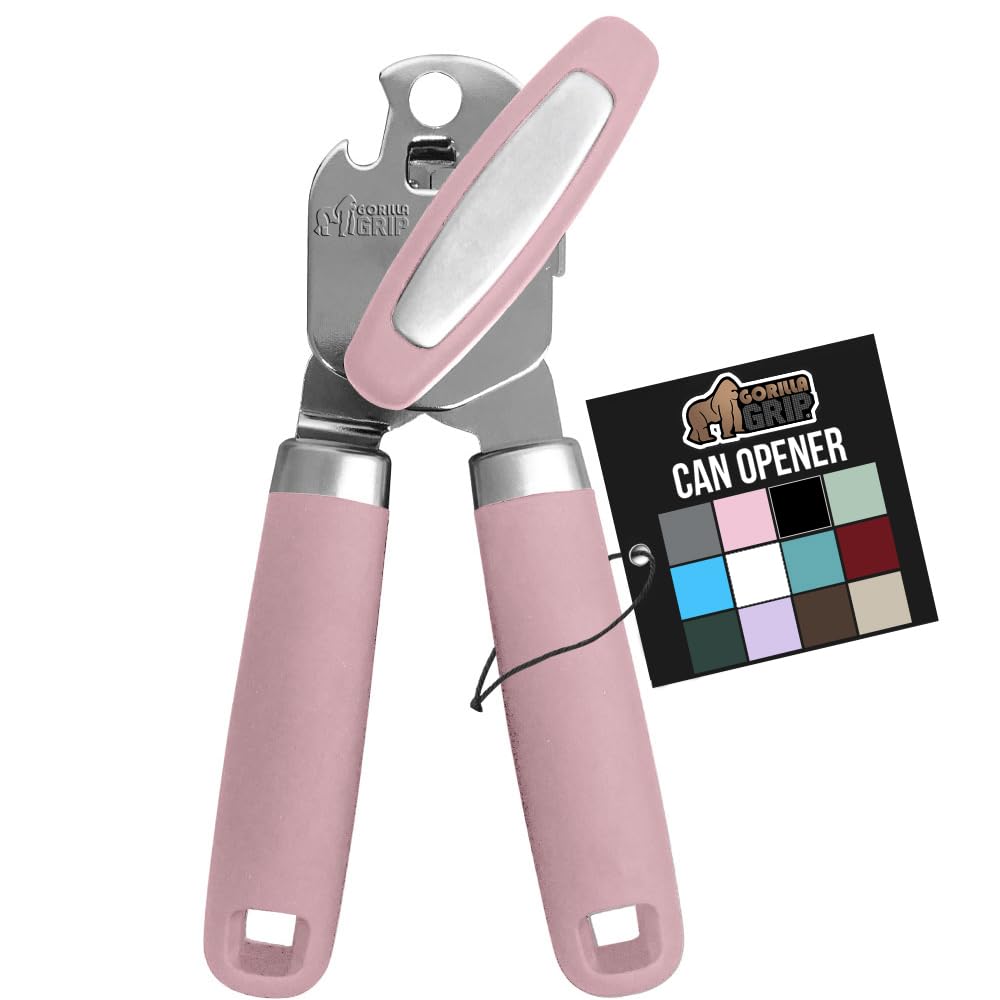 GORILLA GRIP abrelatas de acero inoxidable para cortes limpios en latas