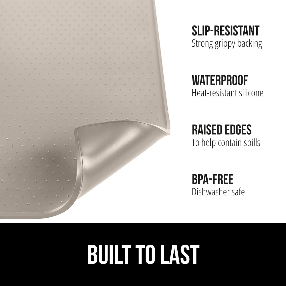 Gorilla Grip: alfombrilla de silicona para cafetera de expreso, base estable.