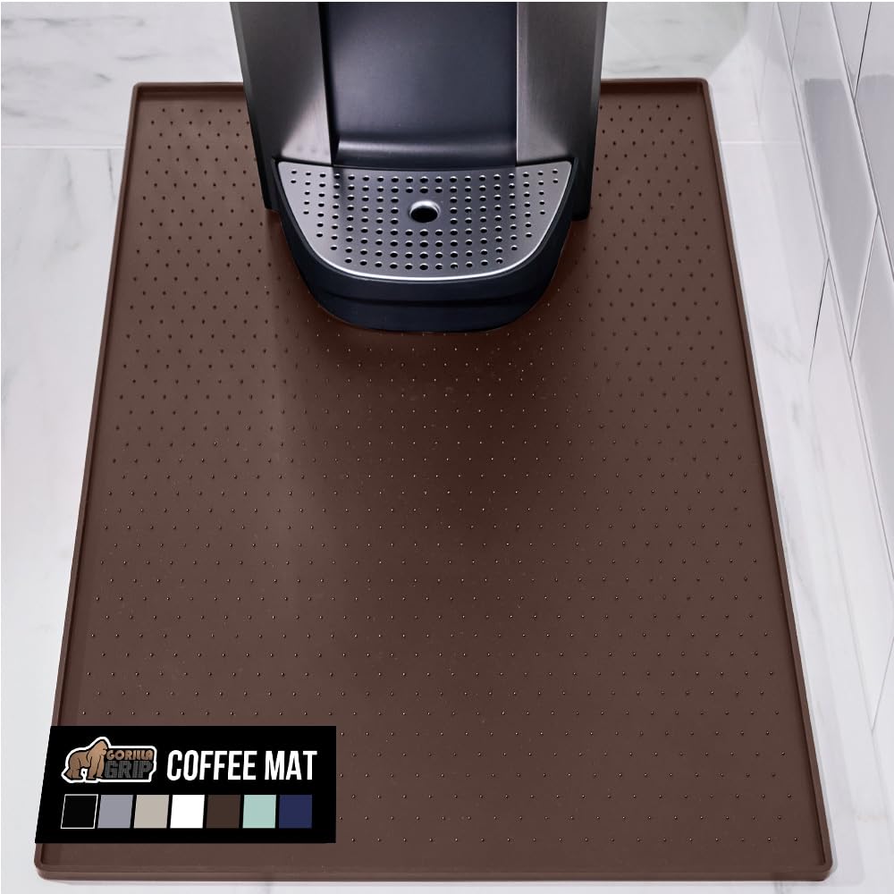 GORILLA GRIP Alfombrilla silicona para café 15x23 protege encimera de derrames