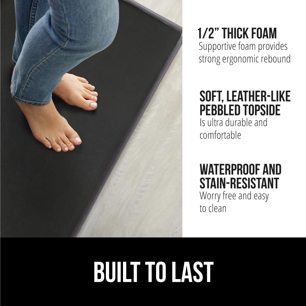 GORILLA GRIP alfombras de cocina anti-fatiga 17x59 para jornadas largas