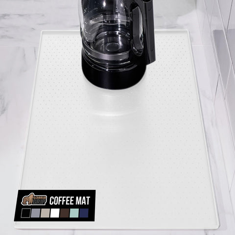 Almohadilla de silicona Gorilla Grip para máquina de espresso, protege la encimera y evita derrames.