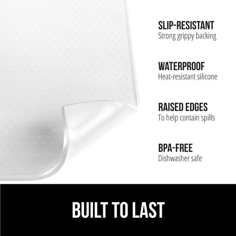 Protección de encimera Gorilla Grip, almohadilla silicona anti-derrame para la cocina.