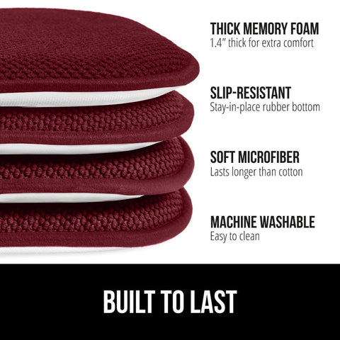 Gorilla Grip 16x16, almohadilla de espuma memoria, confort duradero en comedor.
