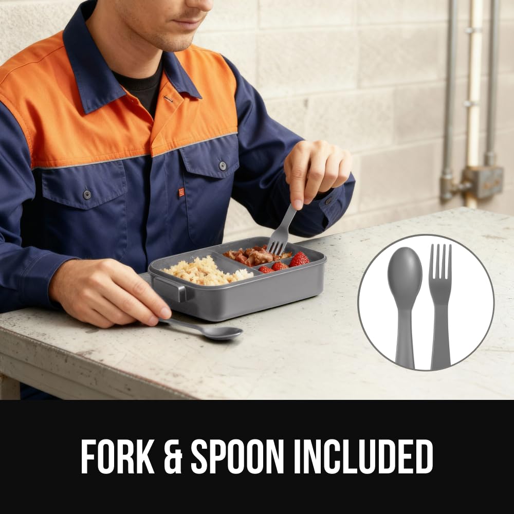 Diseño modular para separar comidas calientes y frías durante el dia.