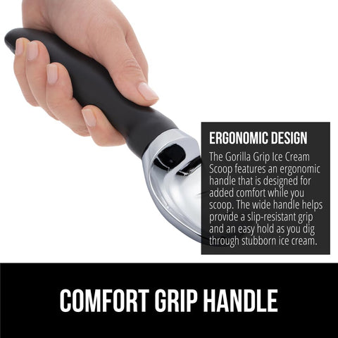 Cabeza de helado Gorilla Grip para porciones grandes y redondeadas.