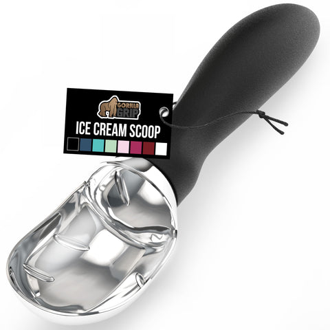 Cuchara Gorilla Grip resistente para helado duro, fácil de usar.