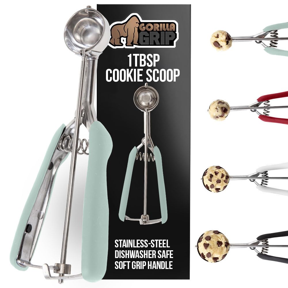 Cucharón Gorilla Grip para galletas con capacidad de 1 cucharada para porciones uniformes