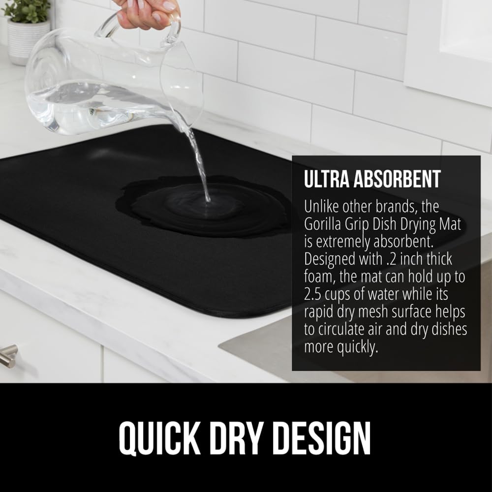 GORILLA GRIP: diseño de malla para secado rápido facilita la circulación de aire.