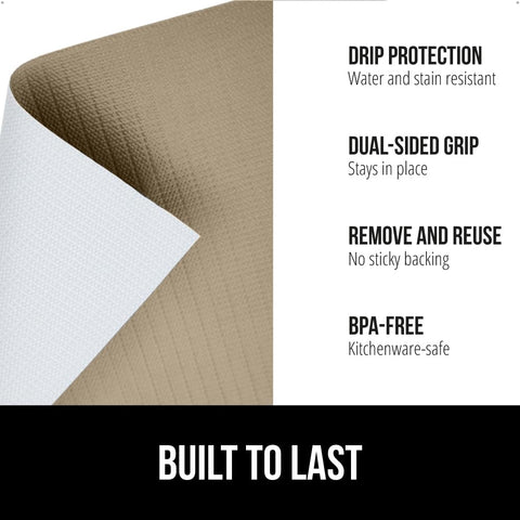 Gorilla Grip DripGuard protector de cajón antideslizante para gabinetes