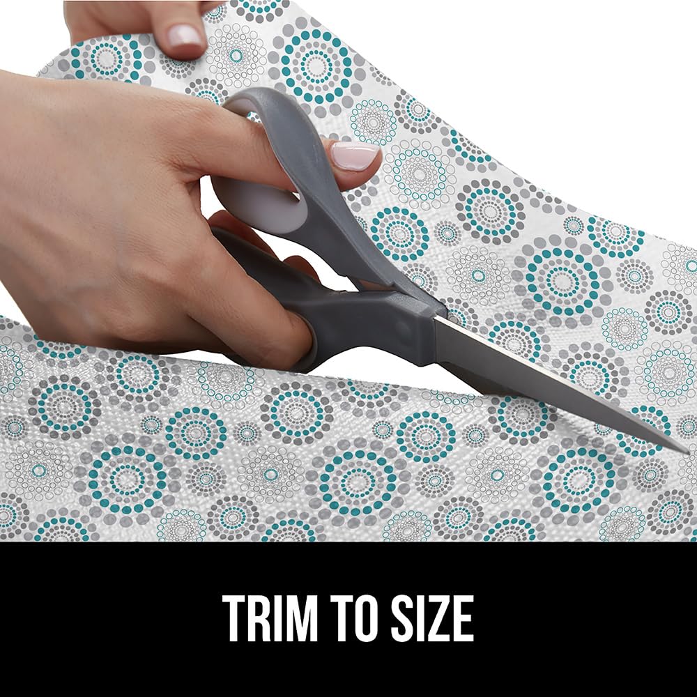 Gorilla Grip DripGuard corte fácil con tijeras para ajuste personalizado.