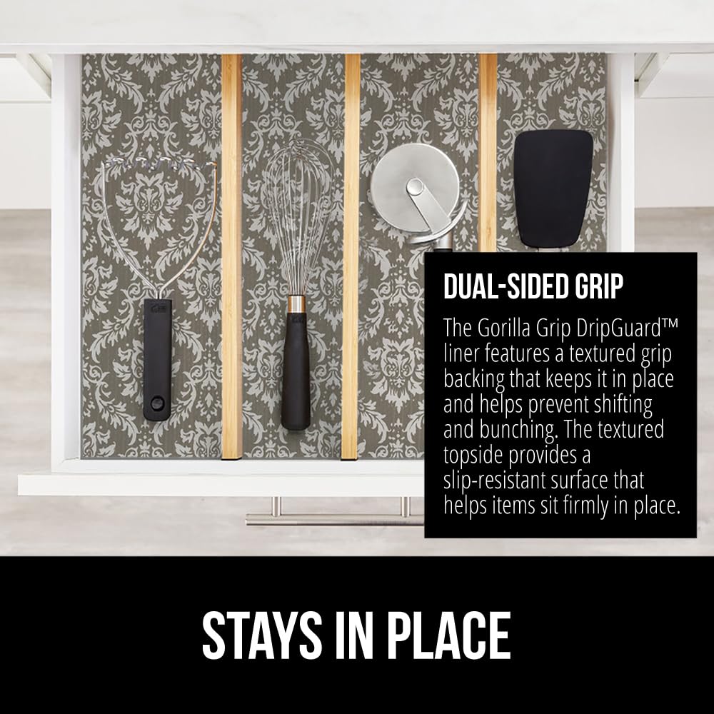 GORILLA GRIP DripGuard: dimensiones 12x120 pulgadas para armarios