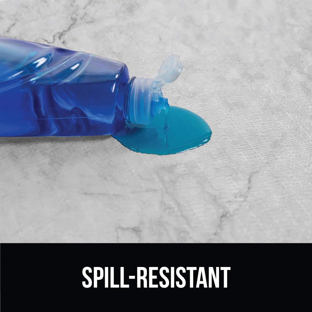 GORILLA GRIP DripGuard con agarre doble mantiene el liner en su lugar.